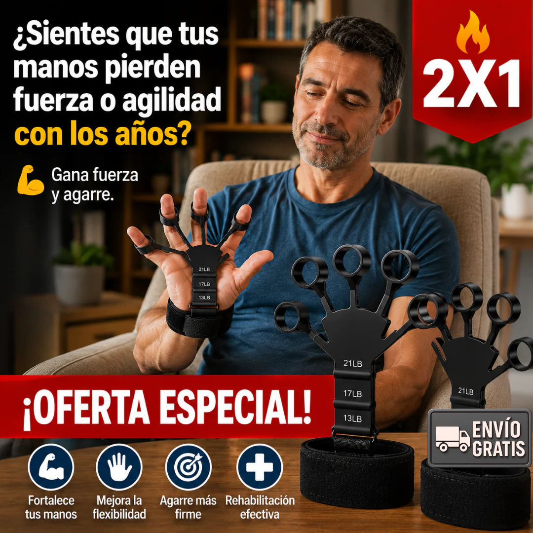 2x1 Ejercitador Dedos – Recupera Agilidad – Manos Fuertes Al Instante